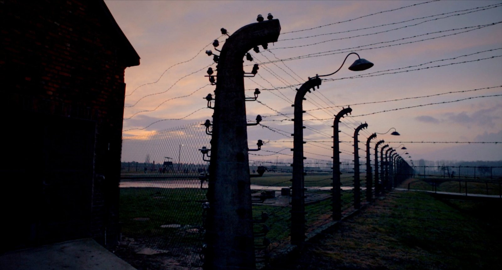 The Carousel Made of Barbed Wire (Finland) (2019) Directed by Jani Ahlstedt. Auschwitz II-Birkenau, concentration and extermination camp. Photo Jani Ahlstedt